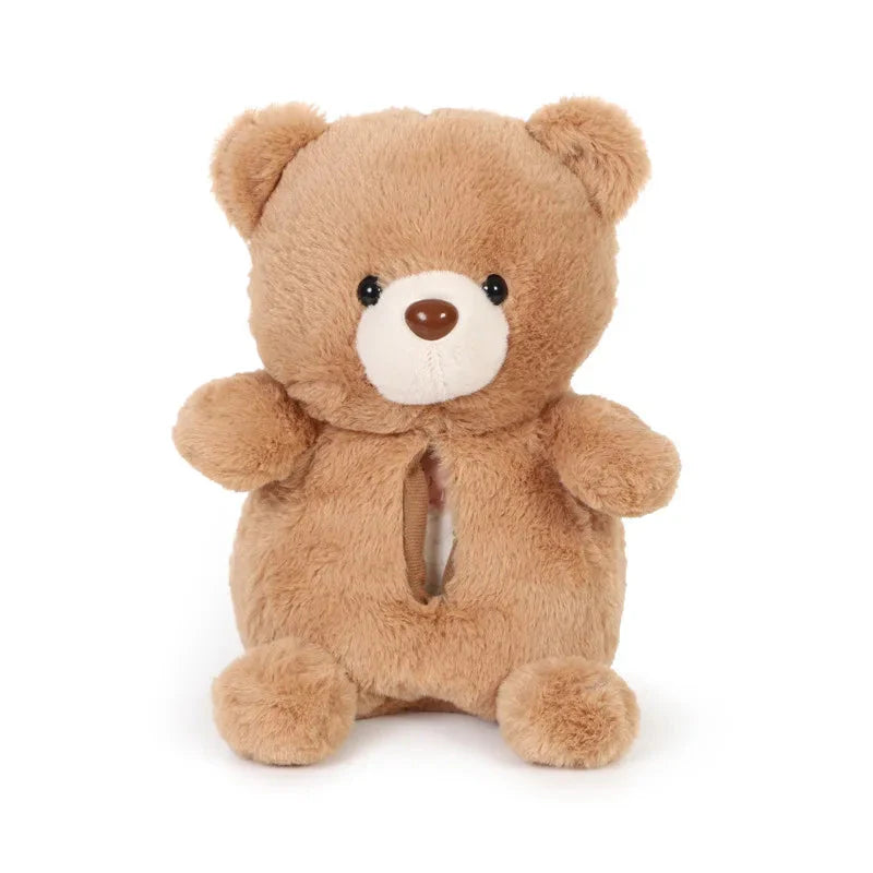 Adorable Duck and Bear Plush Tissue Box Cover for Your Car