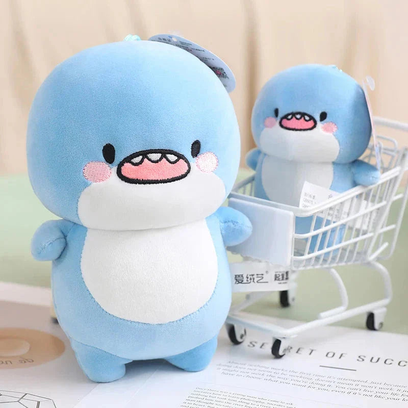 Adorable Fatty Blue Shark Plush Toy - The Ultimate Cuddle Buddy!