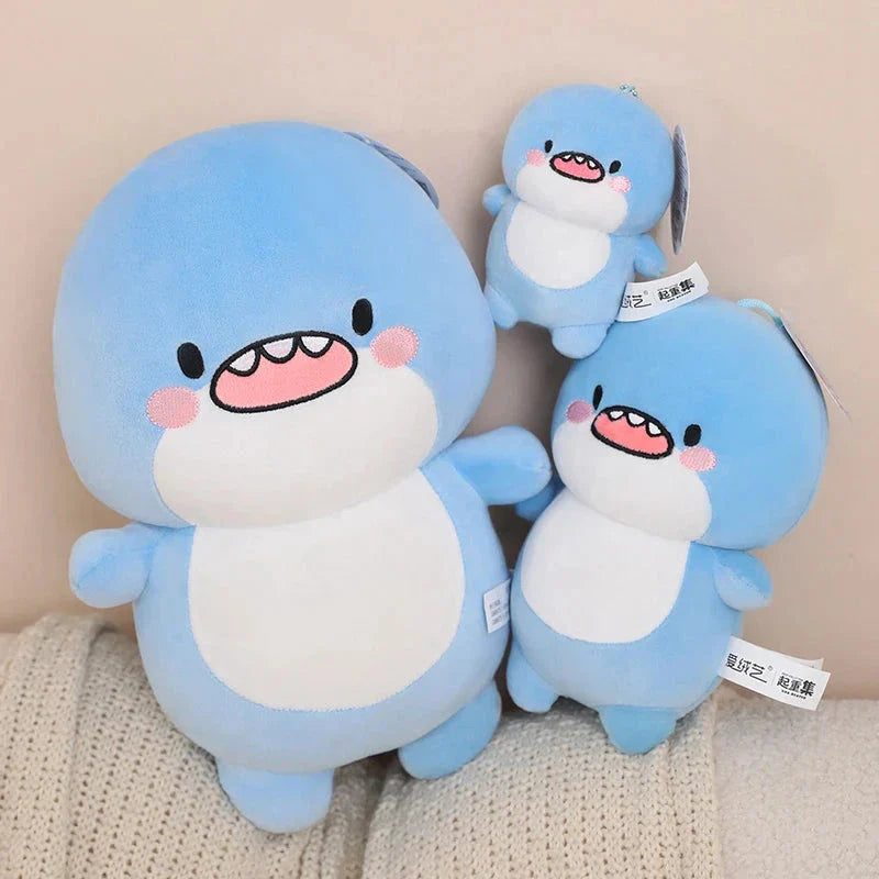 Adorable Fatty Blue Shark Plush Toy - The Ultimate Cuddle Buddy!