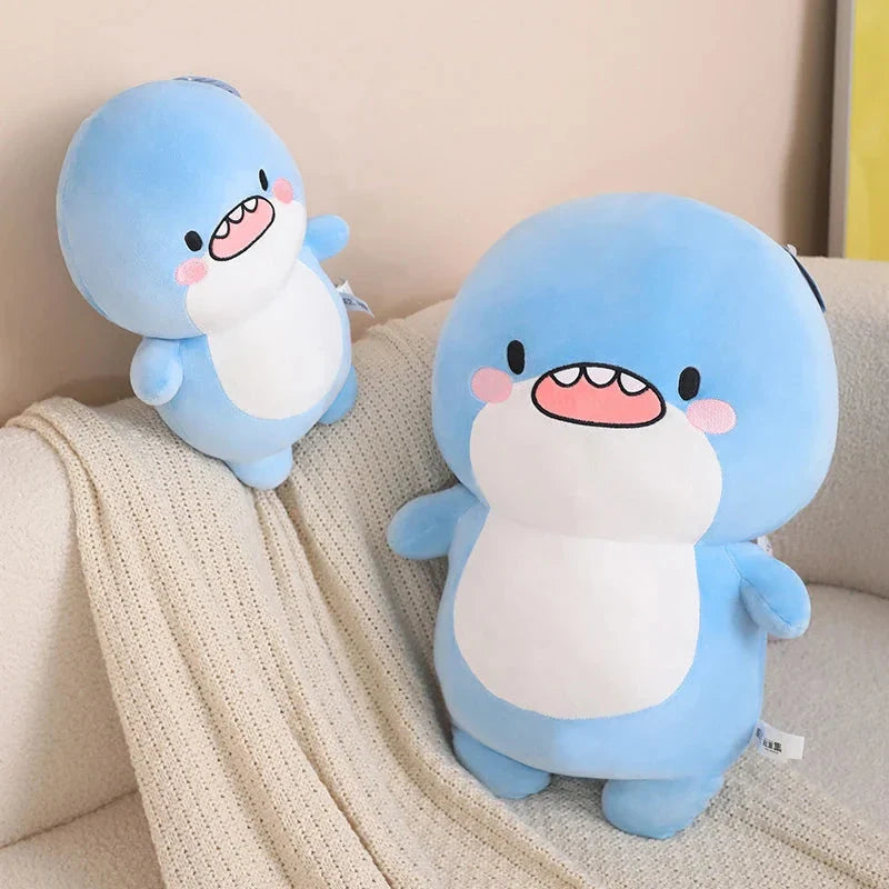 Adorable Fatty Blue Shark Plush Toy - The Ultimate Cuddle Buddy!