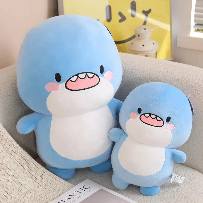 Adorable Fatty Blue Shark Plush Toy - The Ultimate Cuddle Buddy!