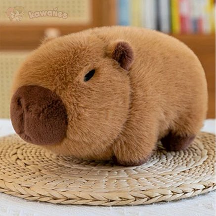 Adorable Fluffy Avocado Capybara Plush Toy