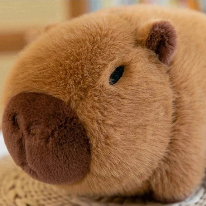 Adorable Fluffy Avocado Capybara Plush Toy