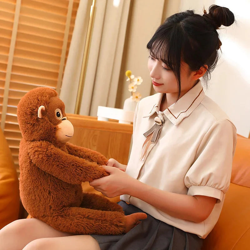 Adorable Fluffy Baby Orangutan Plush Toy