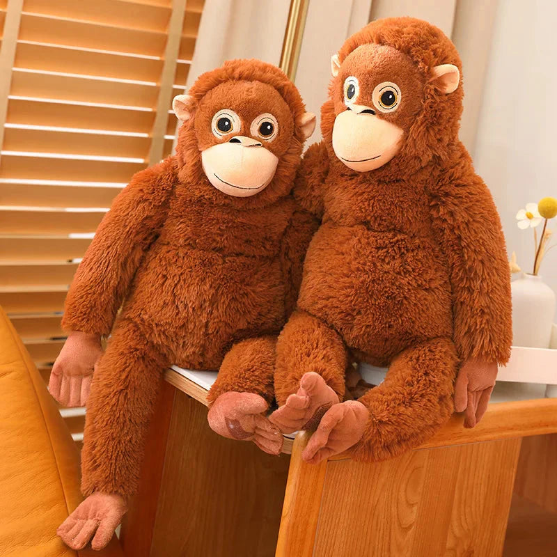 Adorable Fluffy Baby Orangutan Plush Toy