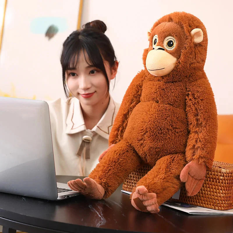 Adorable Fluffy Baby Orangutan Plush Toy