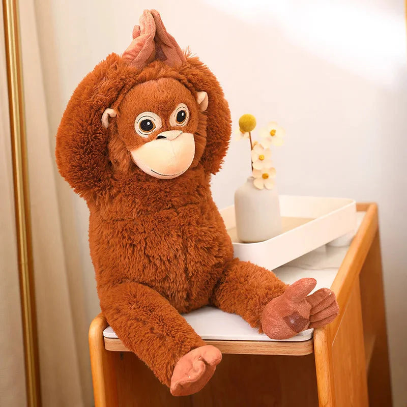 Adorable Fluffy Baby Orangutan Plush Toy