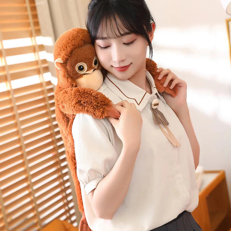 Adorable Fluffy Baby Orangutan Plush Toy