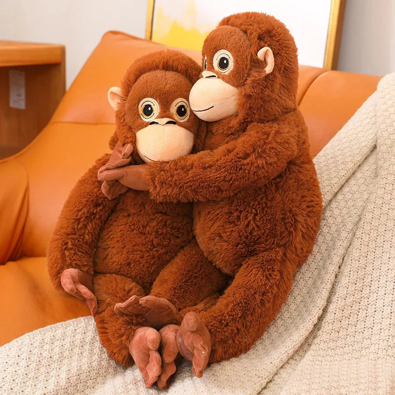Adorable Fluffy Baby Orangutan Plush Toy