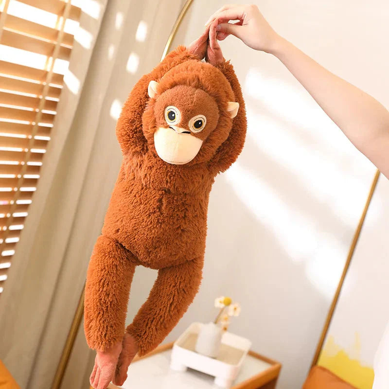 Adorable Fluffy Baby Orangutan Plush Toy
