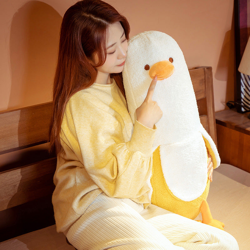 Adorable Fluffy Banana Duck Plushie Crew