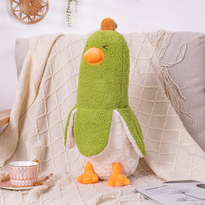 Adorable Fluffy Banana Duck Plushie Crew
