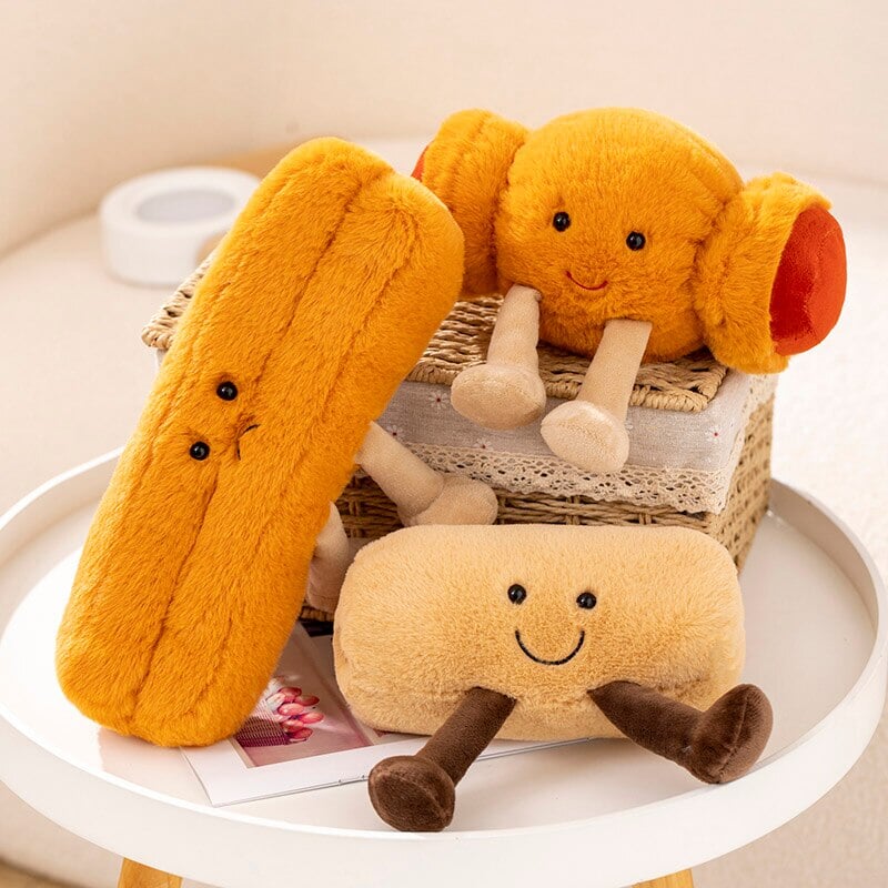 Delightful Fluffy Bakery Breakfast Plushie Collection