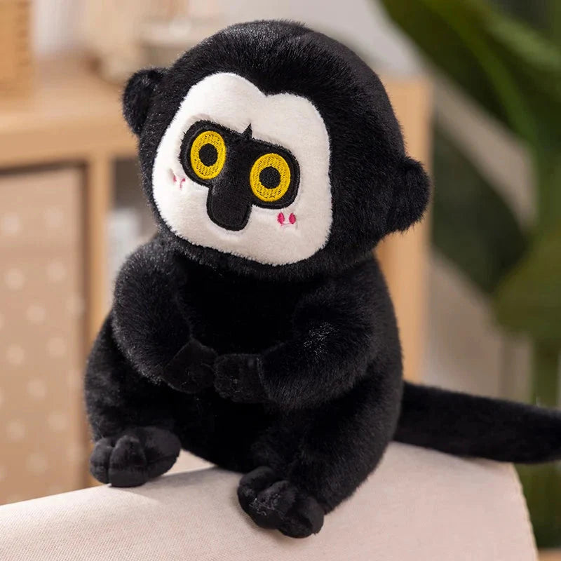 Adorable Fluffy Capybara and Monkey Plush Toy Friends