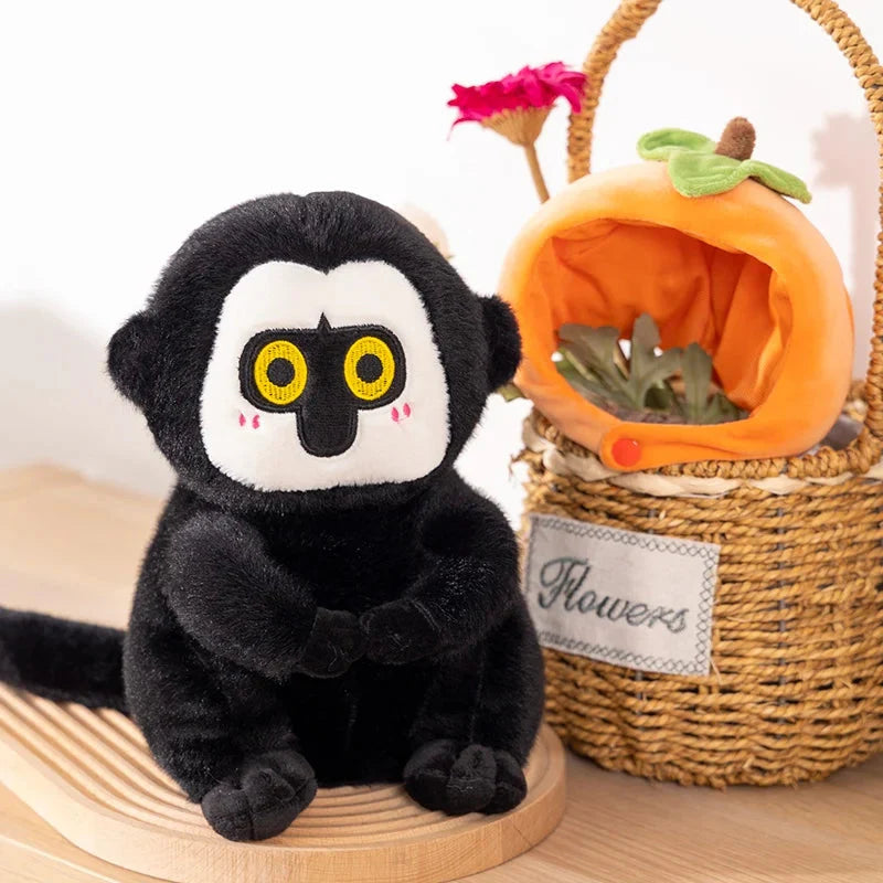 Adorable Fluffy Capybara and Monkey Plush Toy Friends