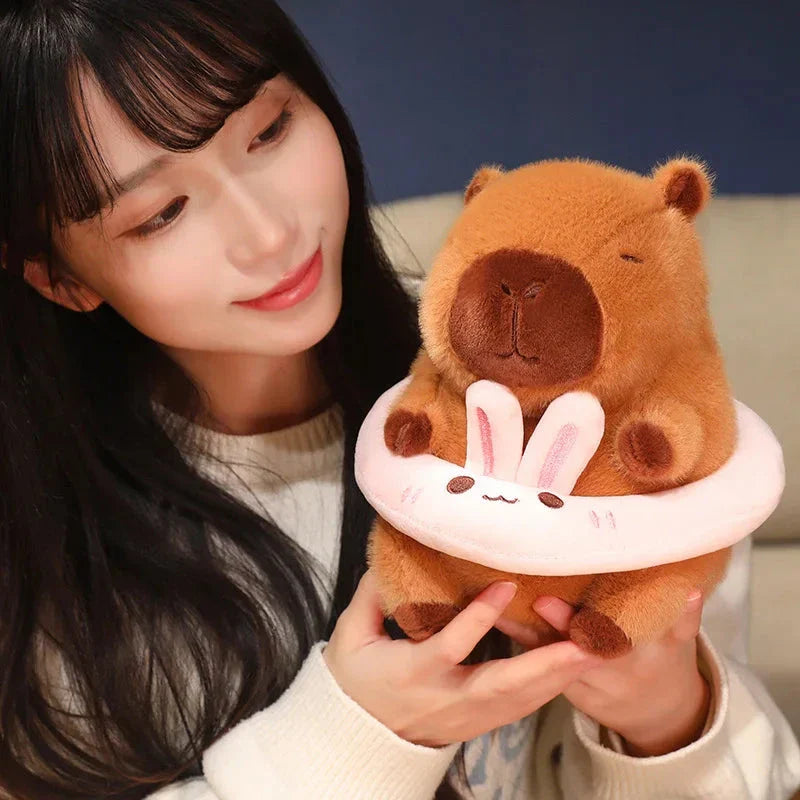 Adorable Floating Fluffy Capybara Plush Toy