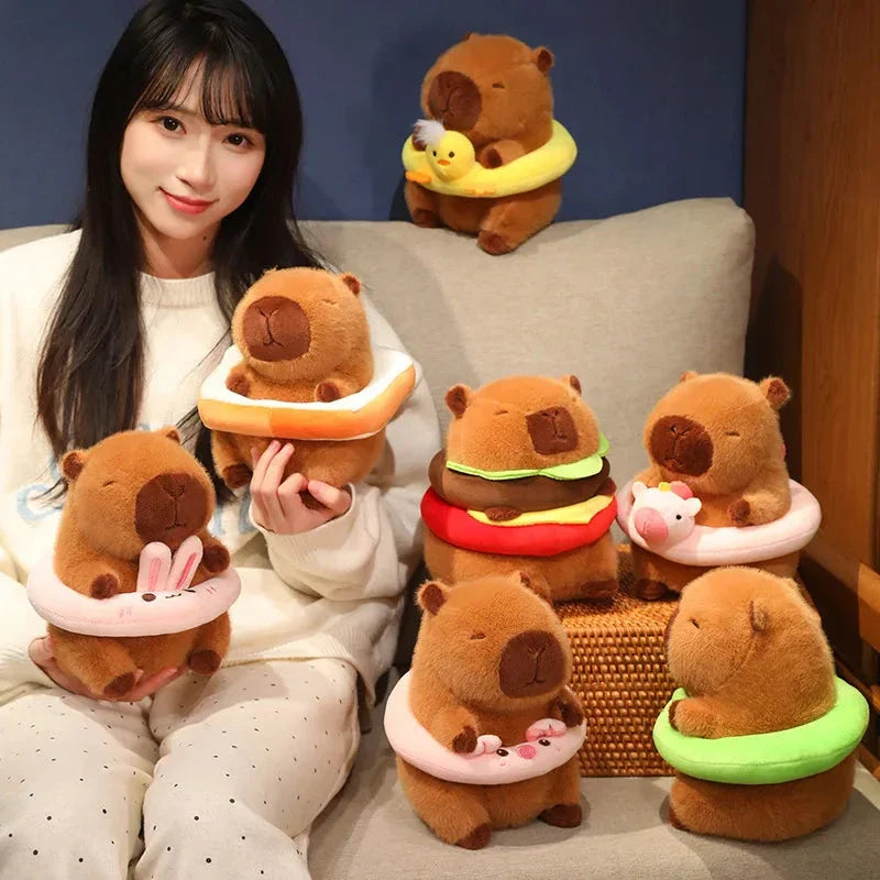 Adorable Floating Fluffy Capybara Plush Toy
