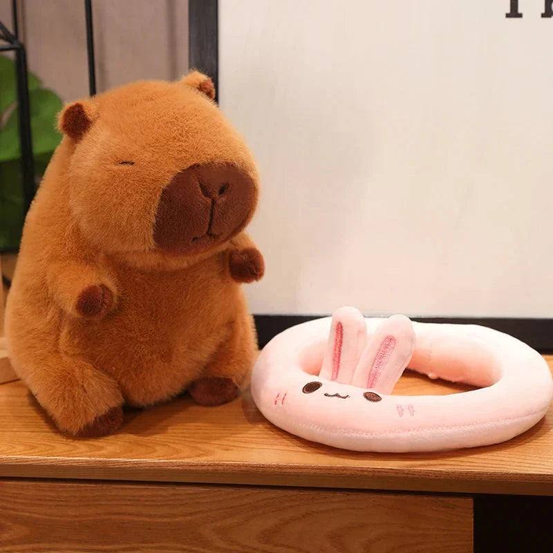 Adorable Floating Fluffy Capybara Plush Toy