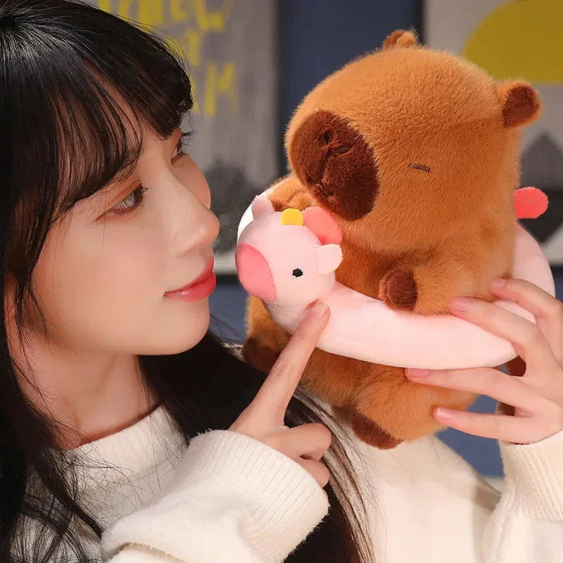 Adorable Floating Fluffy Capybara Plush Toy