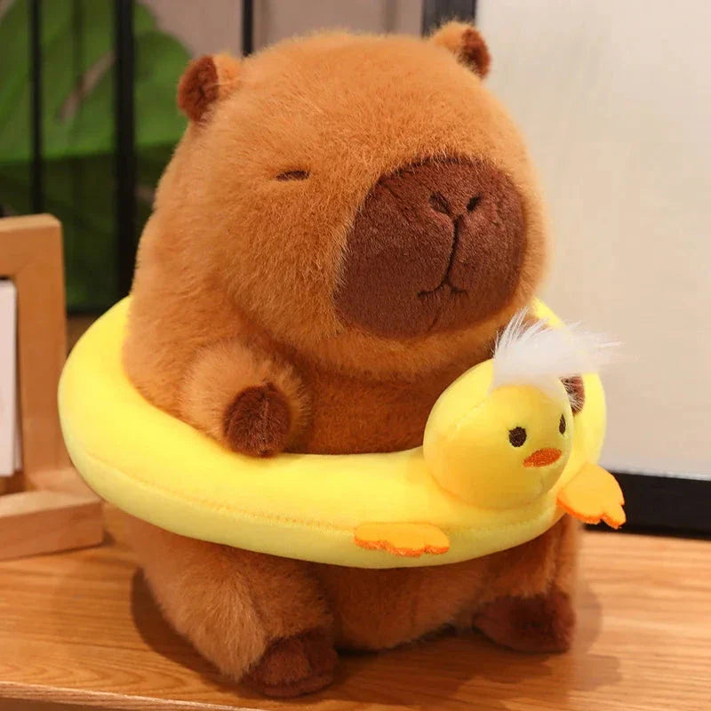 Adorable Floating Fluffy Capybara Plush Toy