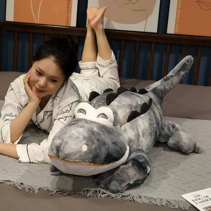 Adorably Fluffy Cheerful Crocodile and Alligator Plush Toys