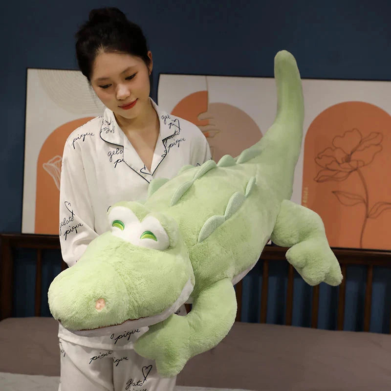 Adorably Fluffy Cheerful Crocodile and Alligator Plush Toys