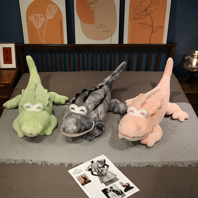Adorably Fluffy Cheerful Crocodile and Alligator Plush Toys