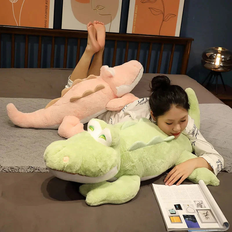 Adorably Fluffy Cheerful Crocodile and Alligator Plush Toys