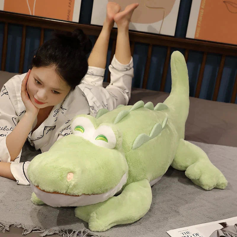 Adorably Fluffy Cheerful Crocodile and Alligator Plush Toys
