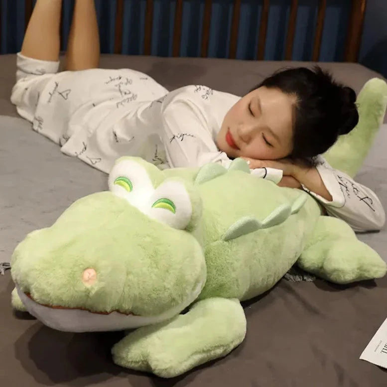 Adorably Fluffy Cheerful Crocodile and Alligator Plush Toys