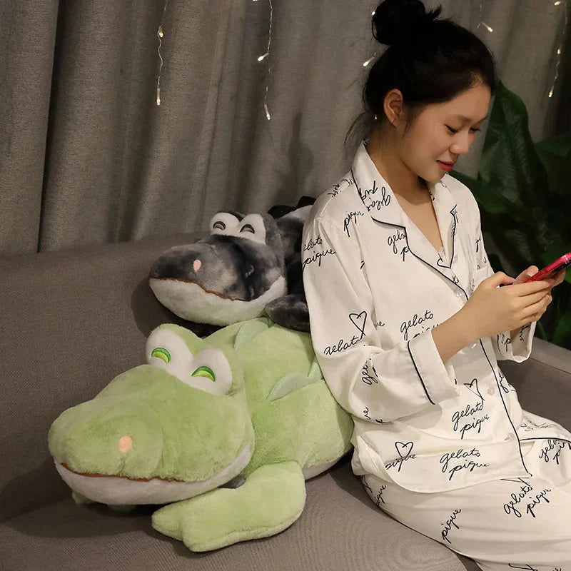 Adorably Fluffy Cheerful Crocodile and Alligator Plush Toys