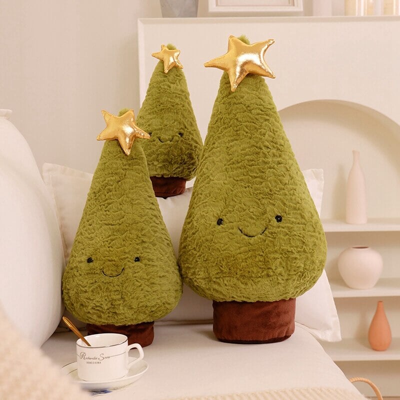 Cozy Fluffy Reindeer Plushie for a Magical Christmas Tree Decor
