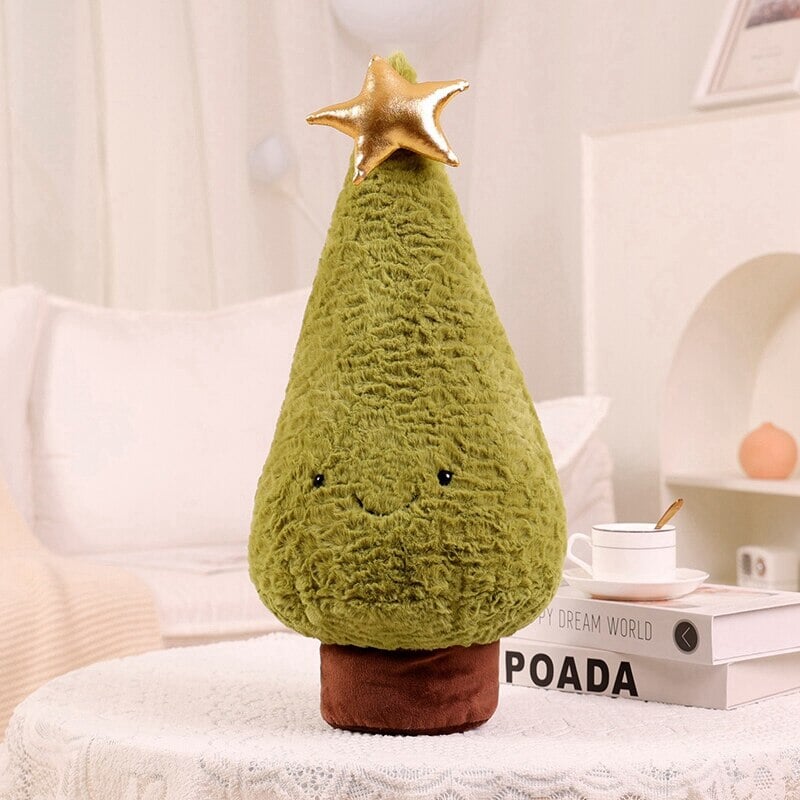 Cozy Fluffy Reindeer Plushie for a Magical Christmas Tree Decor