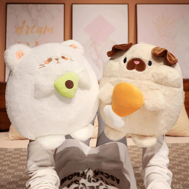 Adorable Fluffy Chubby Plush Toys for Dogs and Cats
