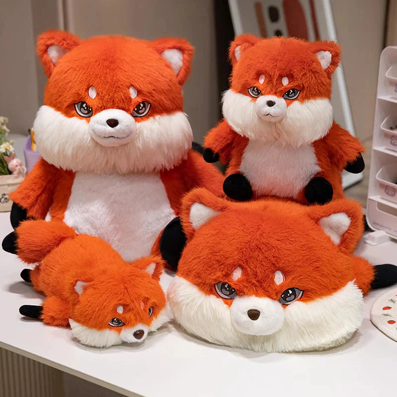 Adorable Fluffy Chubby Fox Stuffed Animal