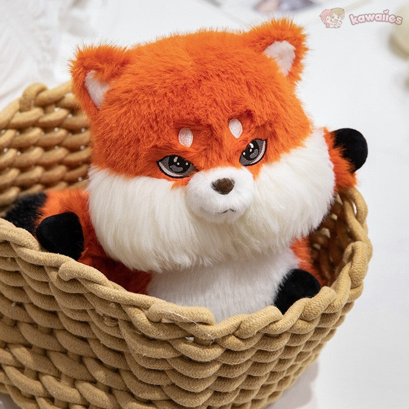 Adorable Fluffy Chubby Fox Stuffed Animal