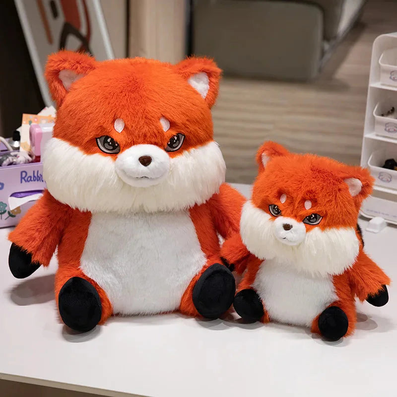 Adorable Fluffy Chubby Fox Stuffed Animal