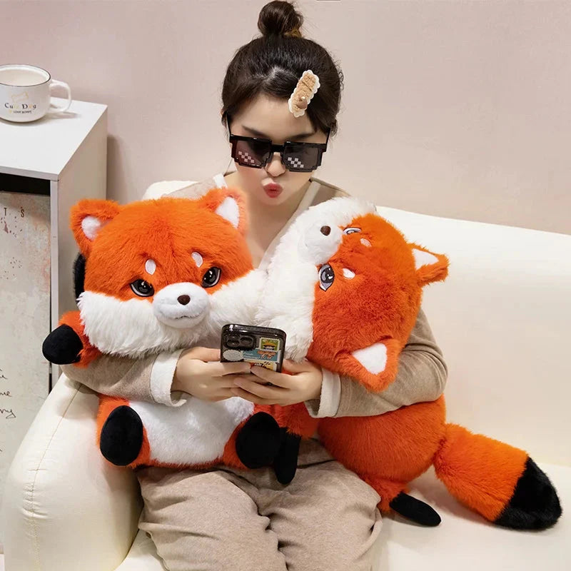 Adorable Fluffy Chubby Fox Stuffed Animal