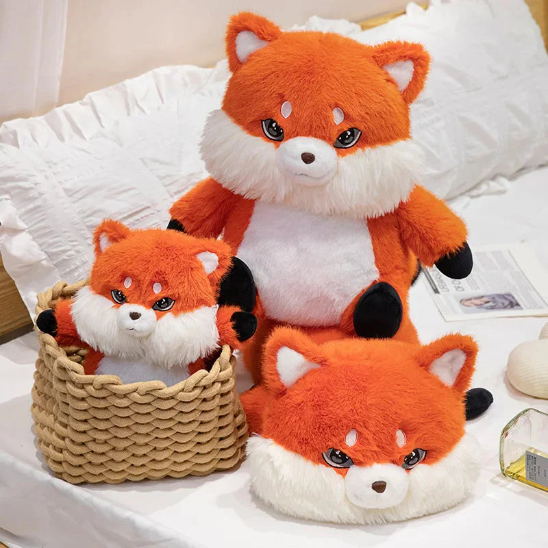 Adorable Fluffy Chubby Fox Stuffed Animal