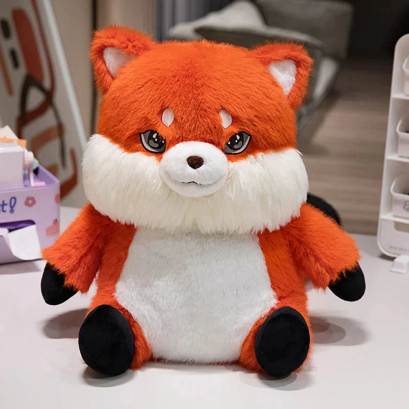 Adorable Fluffy Chubby Fox Stuffed Animal