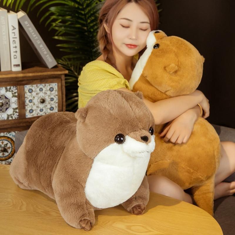 Adorably Plush Fluffy Chubby Otter Stuffed Animals
