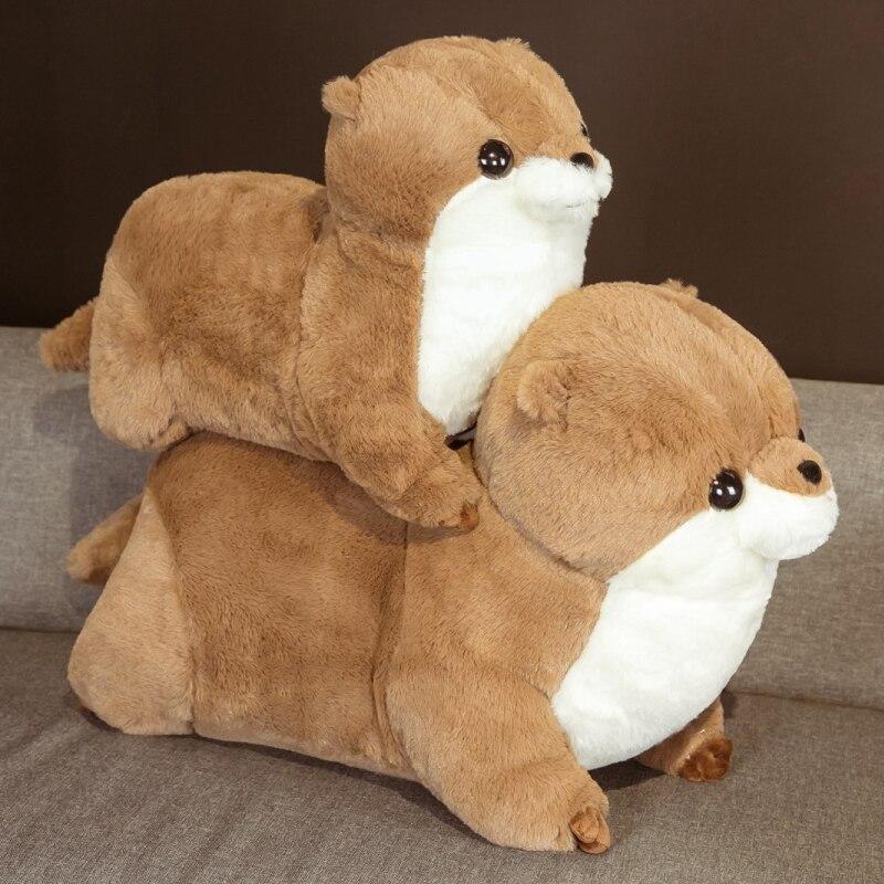 Adorably Plush Fluffy Chubby Otter Stuffed Animals