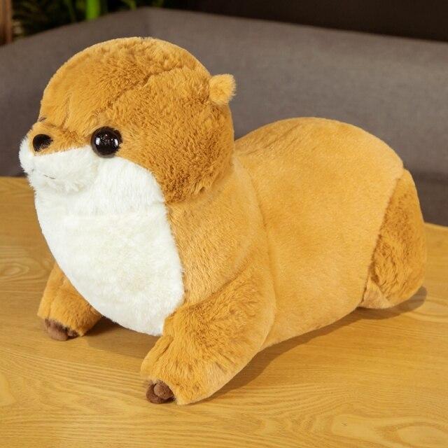 Adorably Plush Fluffy Chubby Otter Stuffed Animals