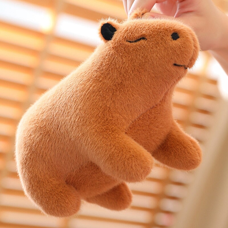 Adorable Fluffy Capybara Stuffed Animal