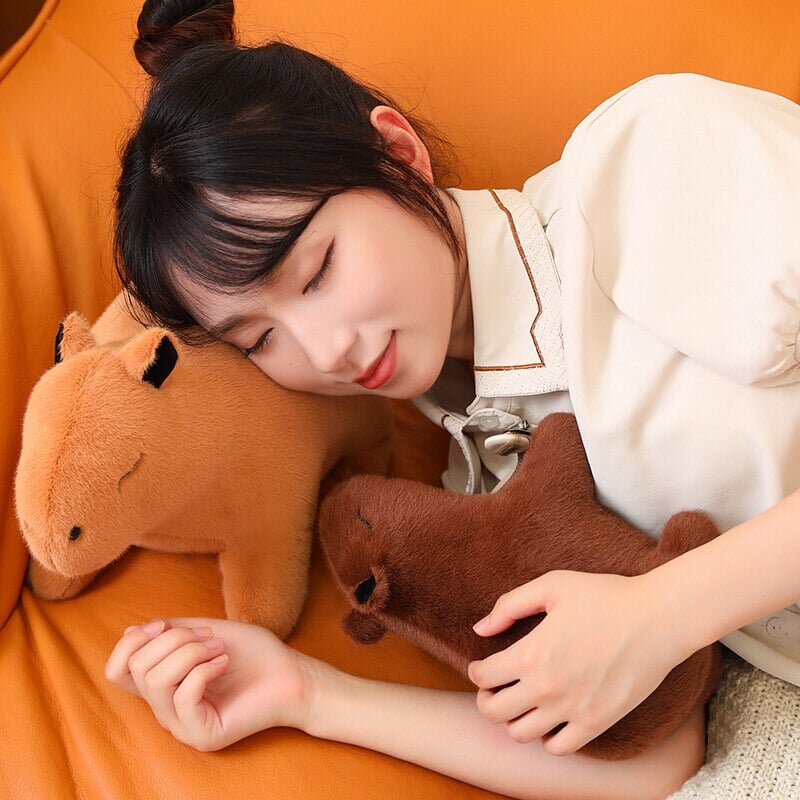Adorable Fluffy Capybara Stuffed Animal