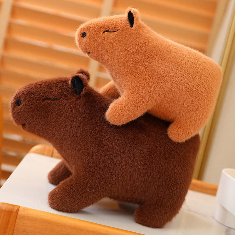 Adorable Fluffy Capybara Stuffed Animal