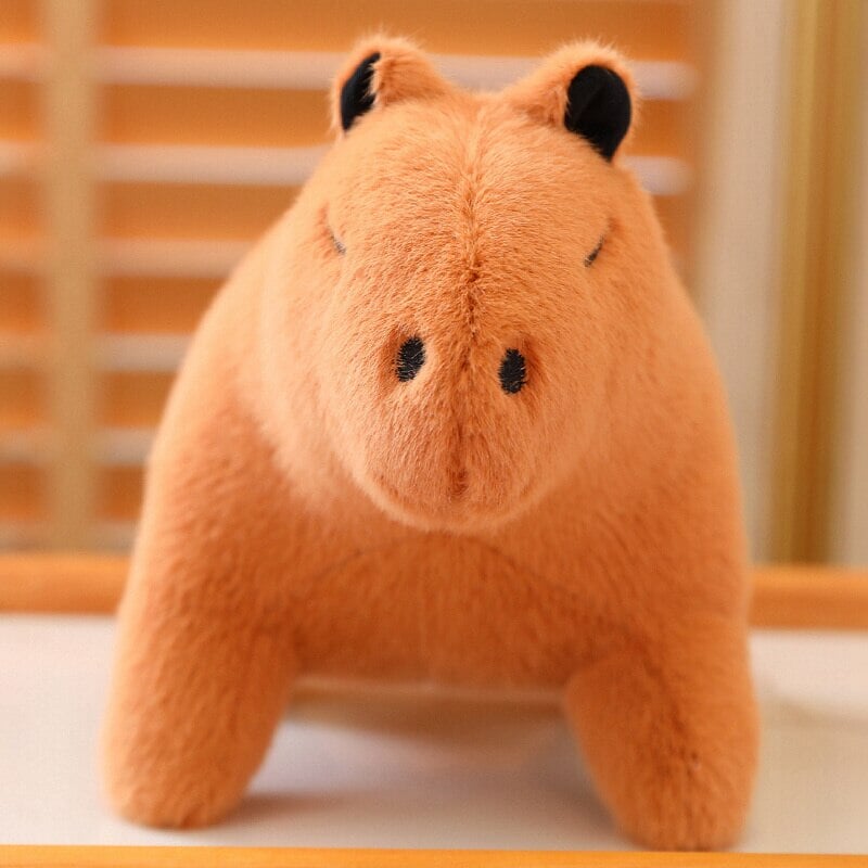 Adorable Fluffy Capybara Stuffed Animal