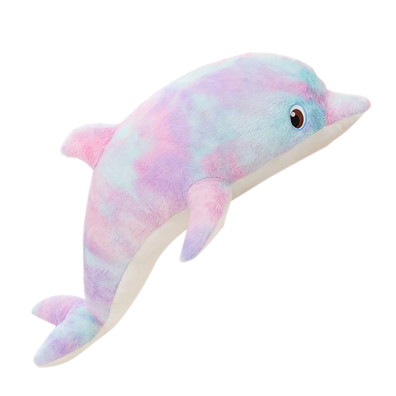 Adorable Fluffy Galaxy Dolphin Stuffed Animals