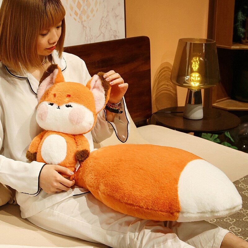 Adorable Oversized Fluffy Fox Plush Toys