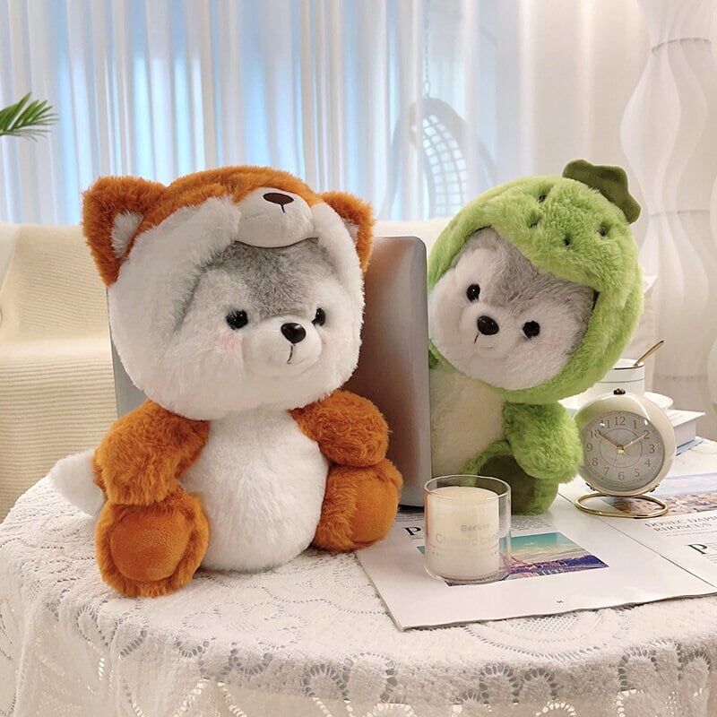 Adorable Fluffy Husky Plushie Crew